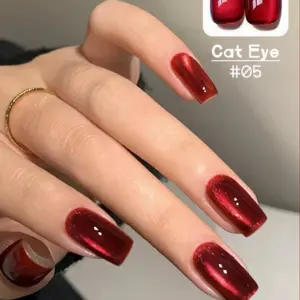 Cherry Wine Red Gel Nail Polish Set 18 S49707d705f4347a68459f6417a26d74e0