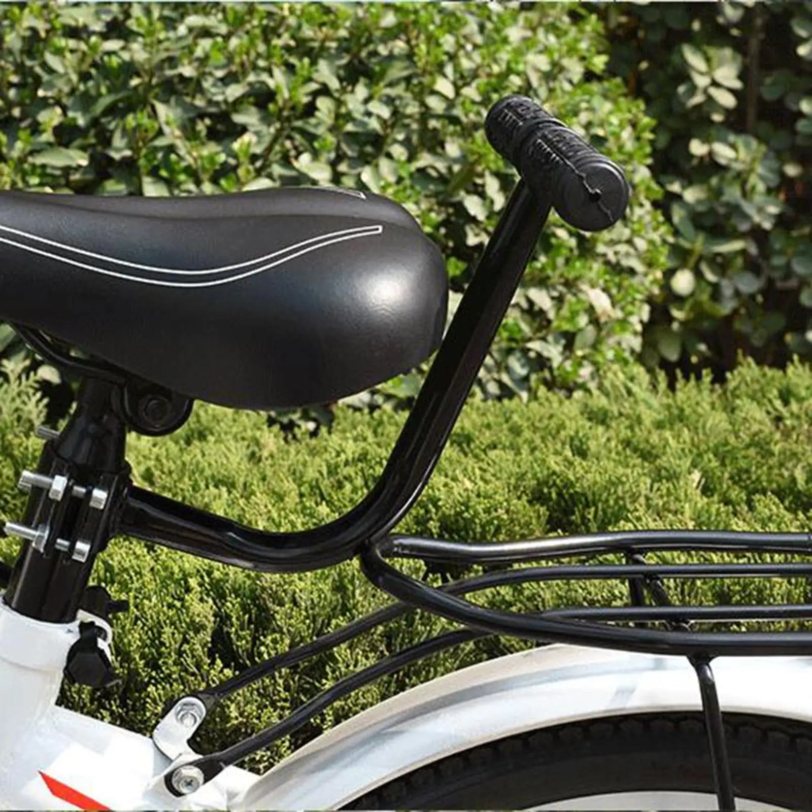 Black Rear Seat Armrest Handle for Bikes 2 Black Rear Seat Armrest Handle for Bikes - Image 2