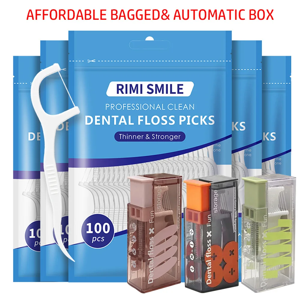 RIMI Smile Dental Floss Pack 50/100/300 Picks 1 RIMI Smile Dental Floss Pack 50/100/300 Picks