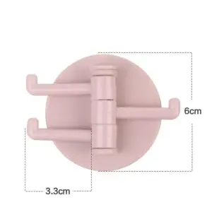 White Wall-Mounted Hook with Swinging Hooks 14 S49c7ab4afefb4ec79e4cb2426efaa24f3