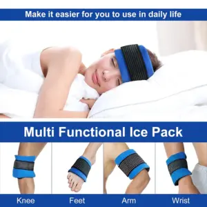 Blue Gel Ice Pack with Adjustable Strap 10 S4a738717911d42bdb90a0334370526a6J