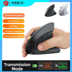 Ergonomic Vertical Wireless Mouse 1600 DPI