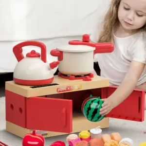 Vibrant 70-Piece Kids' Play Kitchen Set 8 S4c342305d4864fcd80d73abb1303d00fj