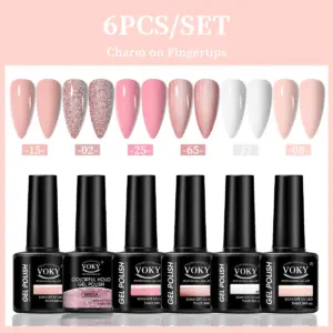 VOKY 6-Piece Vibrant Gel Nail Polish Set 17 S4cc98b05e8e7419bbf8f87661ec3f724M