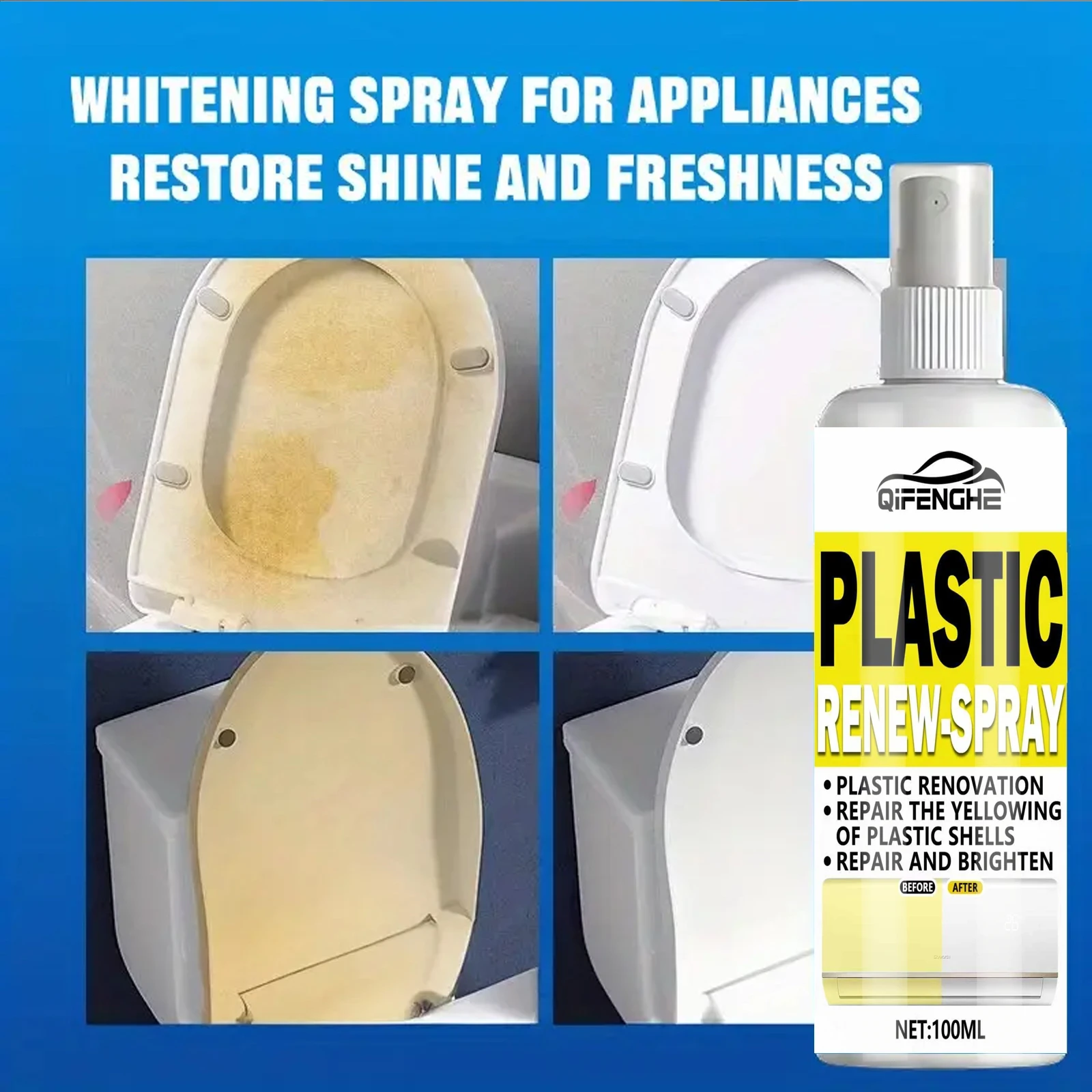Plastic Yellowing Repair Spray 100ml 2 Plastic Yellowing Repair Spray 100ml - Image 2
