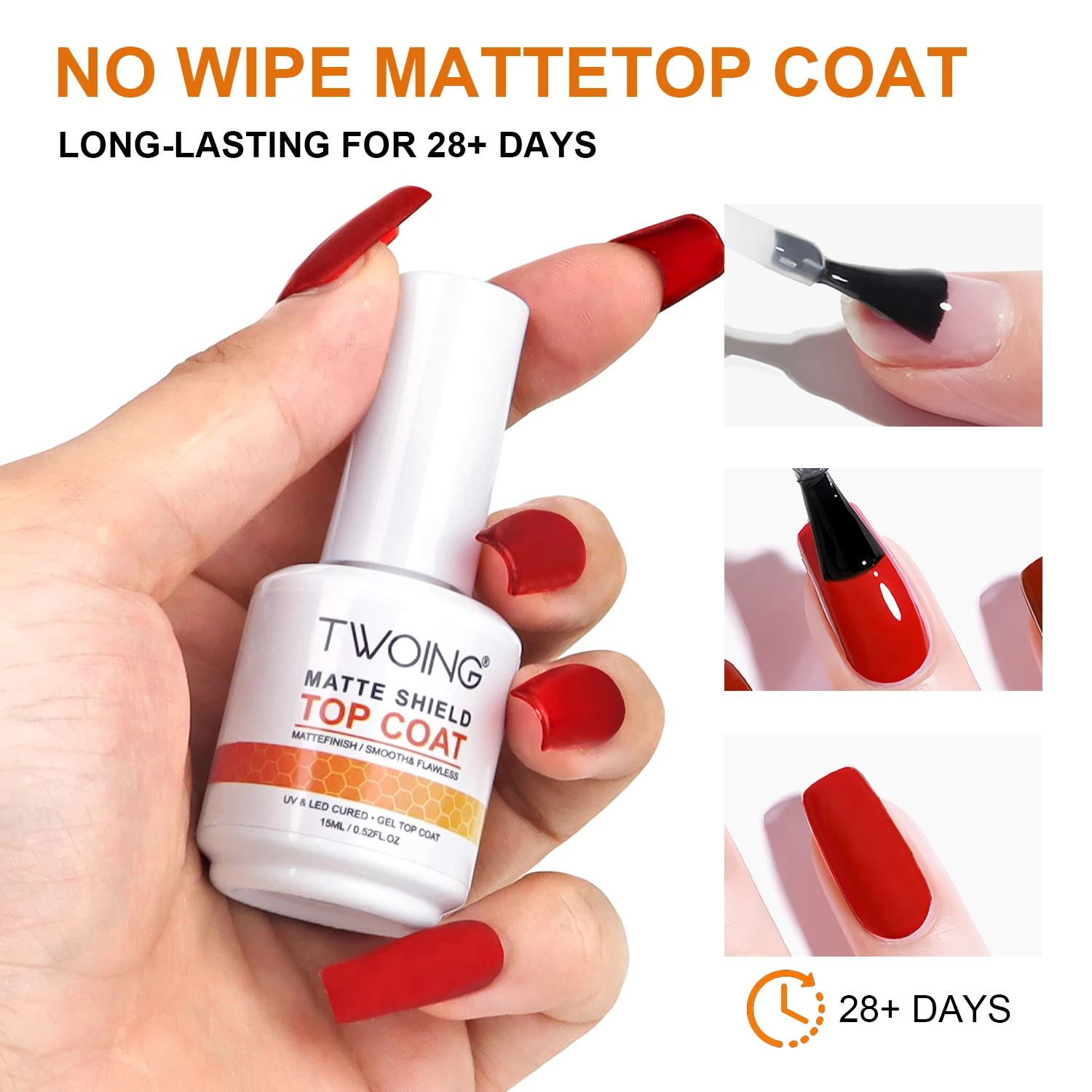 Velvet Matte Top Coat for Nails 15ml 3 Velvet Matte Top Coat for Nails 15ml - Image 3