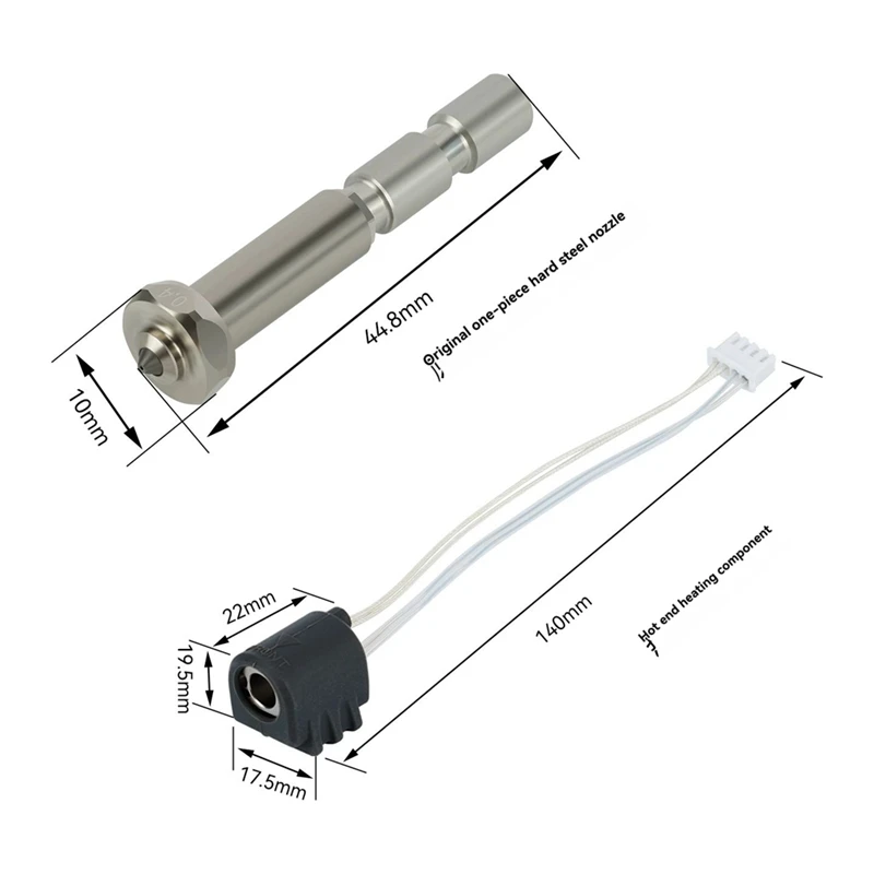 Ceramic Hotend Nozzles for Kobra 3 Max (2-Pack) 3 Ceramic Hotend Nozzles for Kobra 3 Max (2-Pack) - Image 3