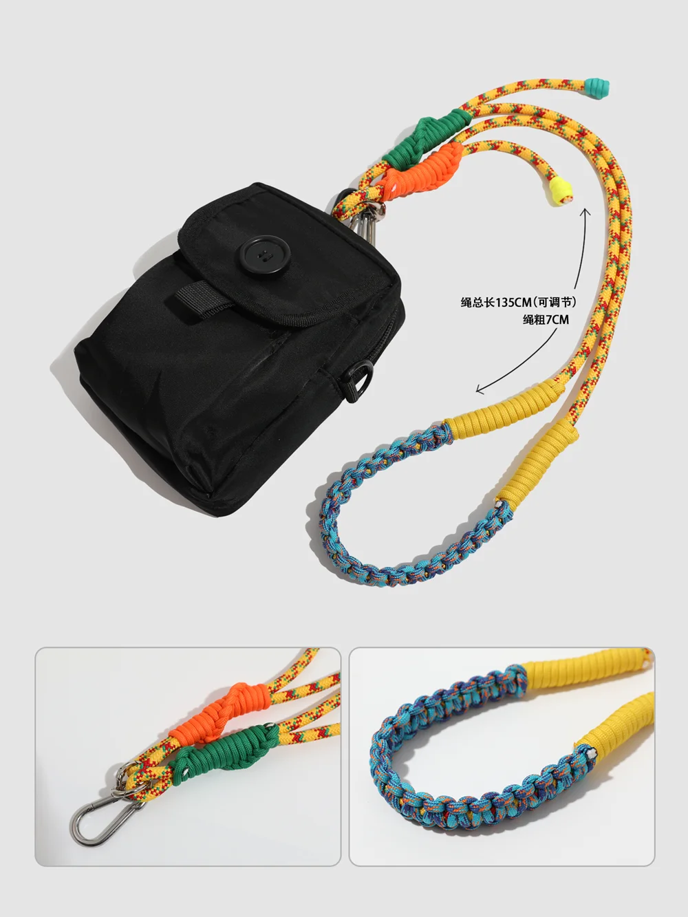 Colorful Handwoven Polyester Cord for Accessories 5 Colorful Handwoven Polyester Cord for Accessories - Image 5