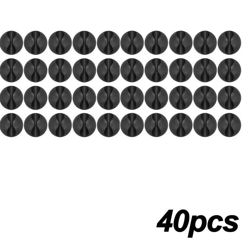 Mini Silicone Cable Winders with Adhesive Set of 5-50 8 Mini Silicone Cable Winders with Adhesive Set of 5-50 - Image 8