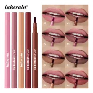 Dual-Sided Lip Contour & Stain Pen with 8 Shades