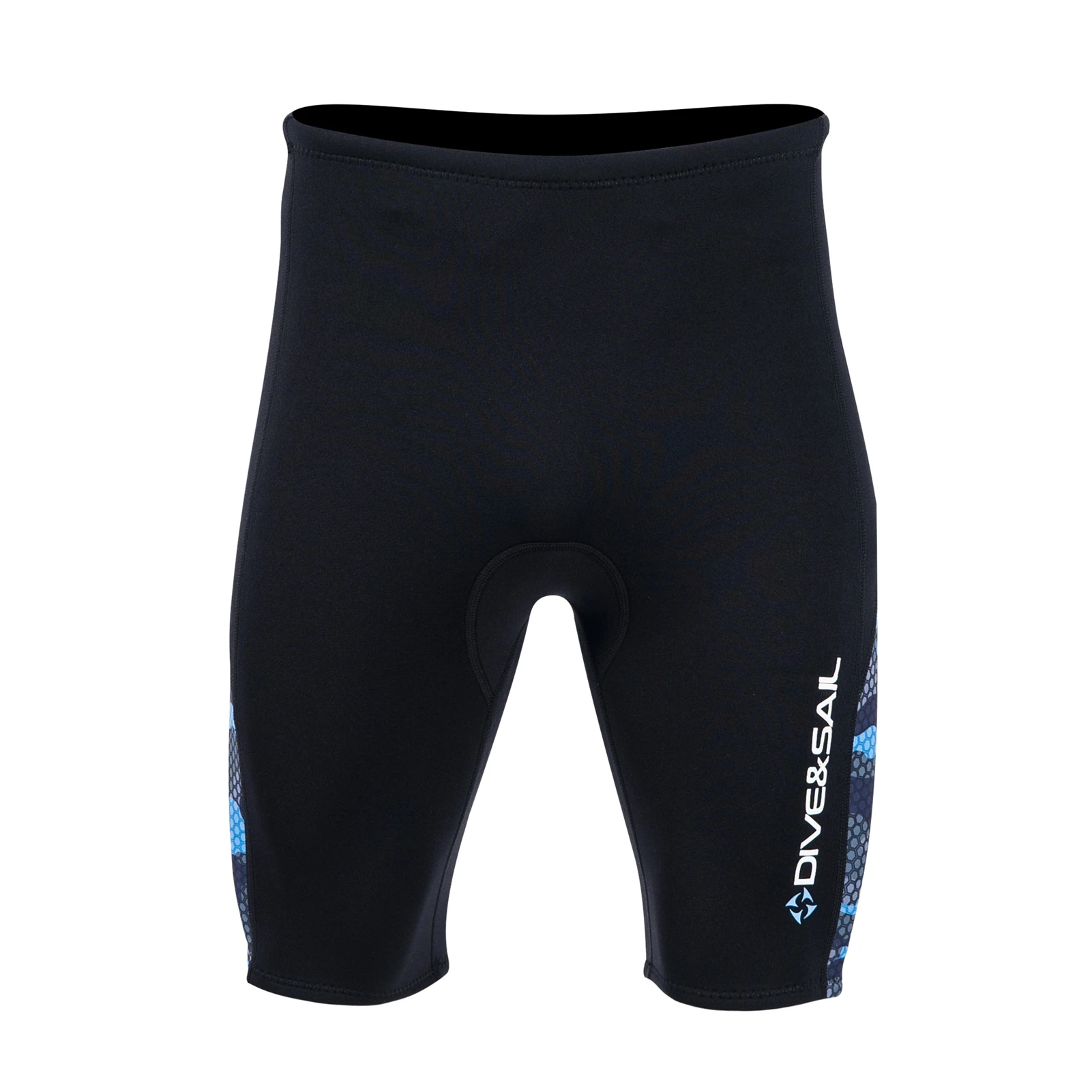 Black and Blue Camouflage Wetsuit Shorts for Women 7 Black and Blue Camouflage Wetsuit Shorts for Women - Image 7