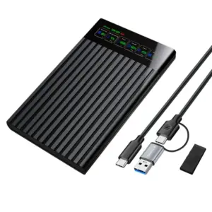 Black 2.5-inch SSD/HDD Enclosure with USB 3.1 7 S4f88a449c5b04abfb0af0621e3be327cC