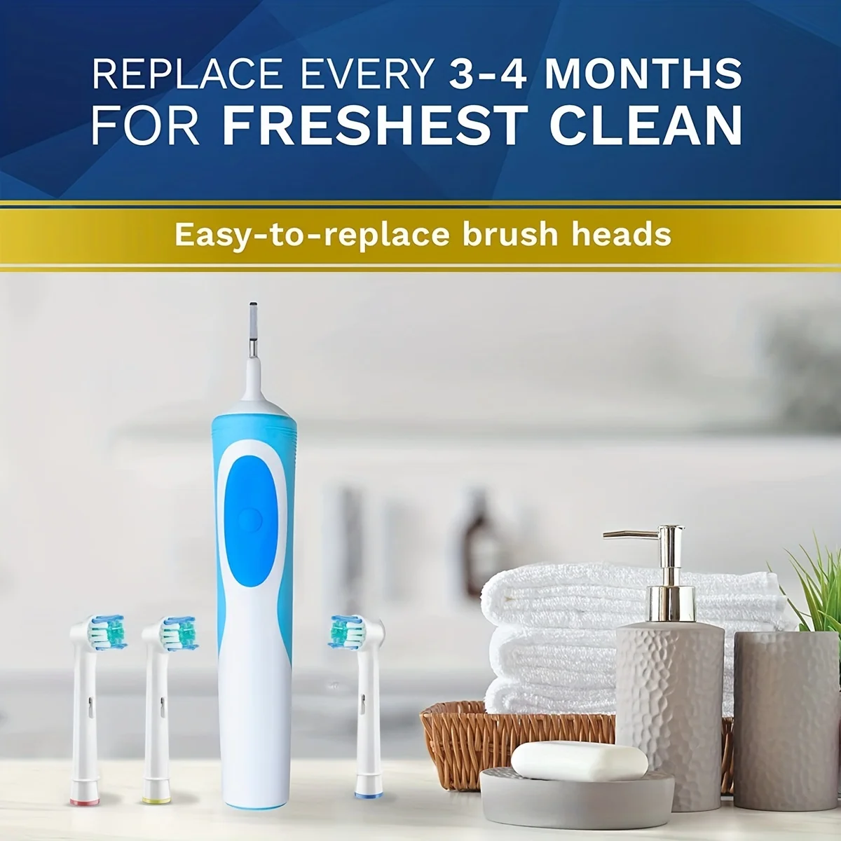 Replacement Toothbrush Heads for Oral-B & Braun 2 Replacement Toothbrush Heads for Oral-B & Braun - Image 2