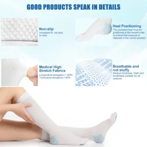 White Support Thigh-High Compression Stockings 10 S50ea27b4e7ca4fafa9aba0295c1cd73eT