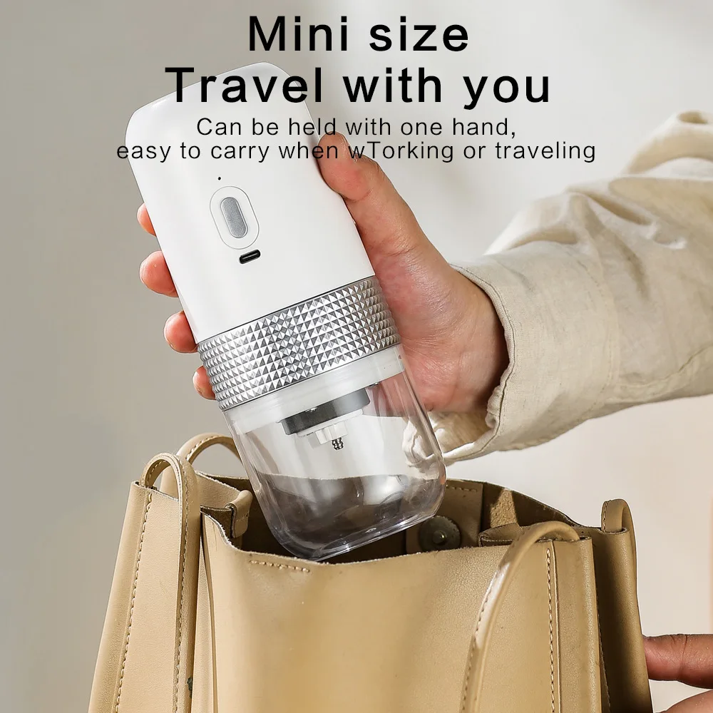 Portable Electric Coffee Grinder 18.8cm, 1000mAh 4 Portable Electric Coffee Grinder 18.8cm, 1000mAh - Image 4