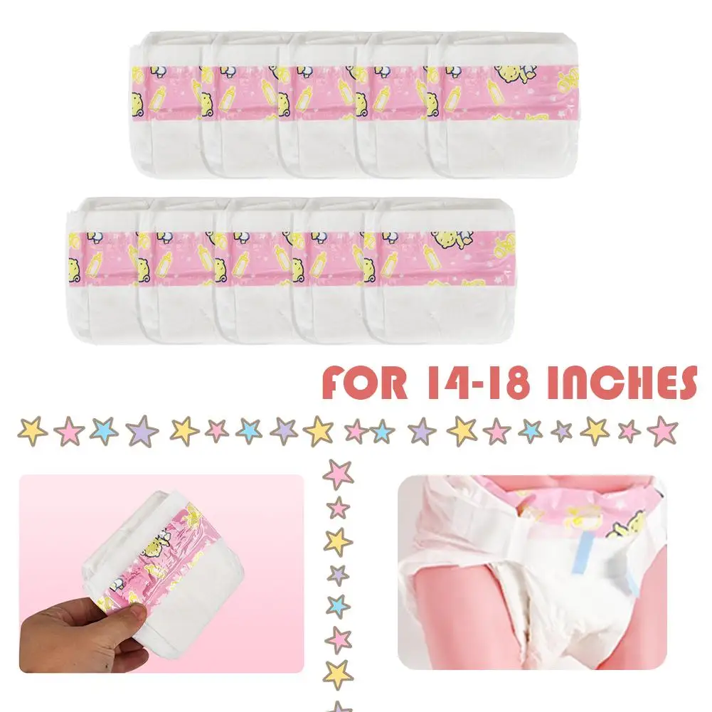 Miniature Doll Diapers Set for 1/3 Scale Dolls 4 Miniature Doll Diapers Set for 1/3 Scale Dolls - Image 4