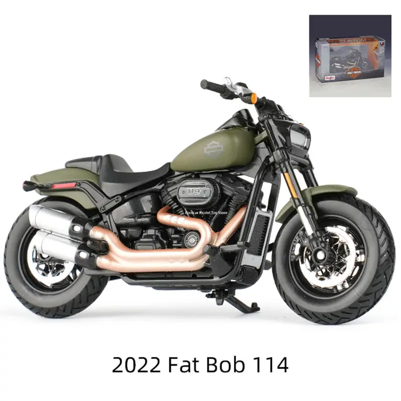 Maisto 1:18 Fat Bob 114 Motorcycle Model 7 Maisto 1:18 Fat Bob 114 Motorcycle Model - Image 7