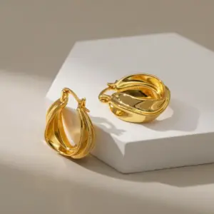 Vintage Metal Hoop Earrings in Gold and Silver 15 S5237d7f0c53c4694b6fec664ff5030c3C