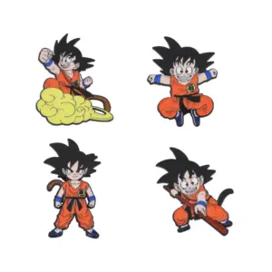 Son Goku Brooch Set - 4 Colorful Collectibles