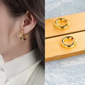 Vintage Copper Alloy Chunky Hoop Earrings for Women 17 S5264ced8bbef4480840bfbf18aa913abo