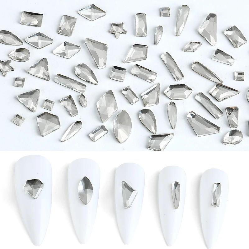 White Glass Rhinestone Set for Nail Art 4 White Glass Rhinestone Set for Nail Art - Image 4