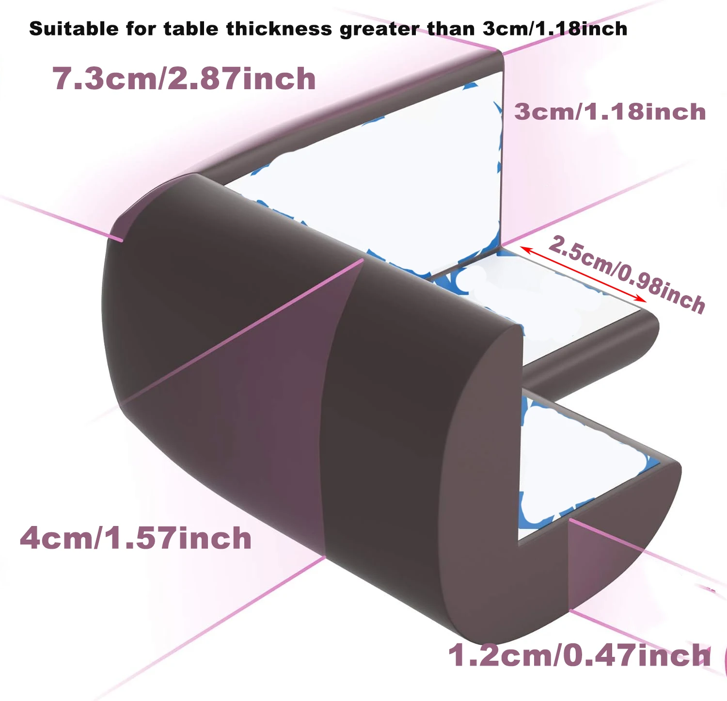 Child Safety Corner Protectors Set in 4 Colors 2 Child Safety Corner Protectors Set in 4 Colors - Image 2