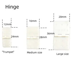 Nylon Hinge Set for RC Airplanes (3 Sizes, 20 pcs)