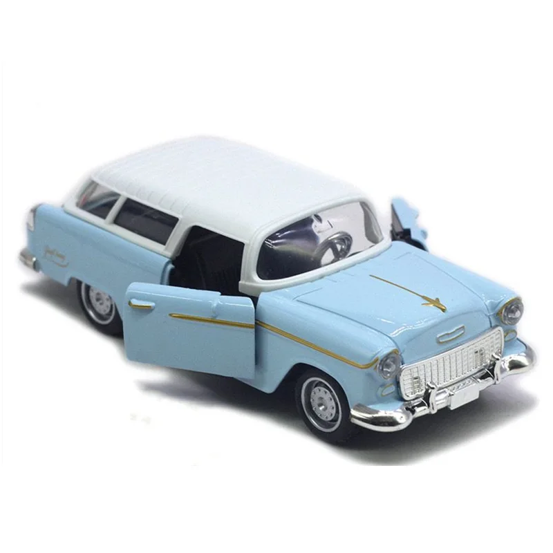 Vintage 1:32 Diecast Car Model in Blue 2 Vintage 1:32 Diecast Car Model in Blue - Image 2