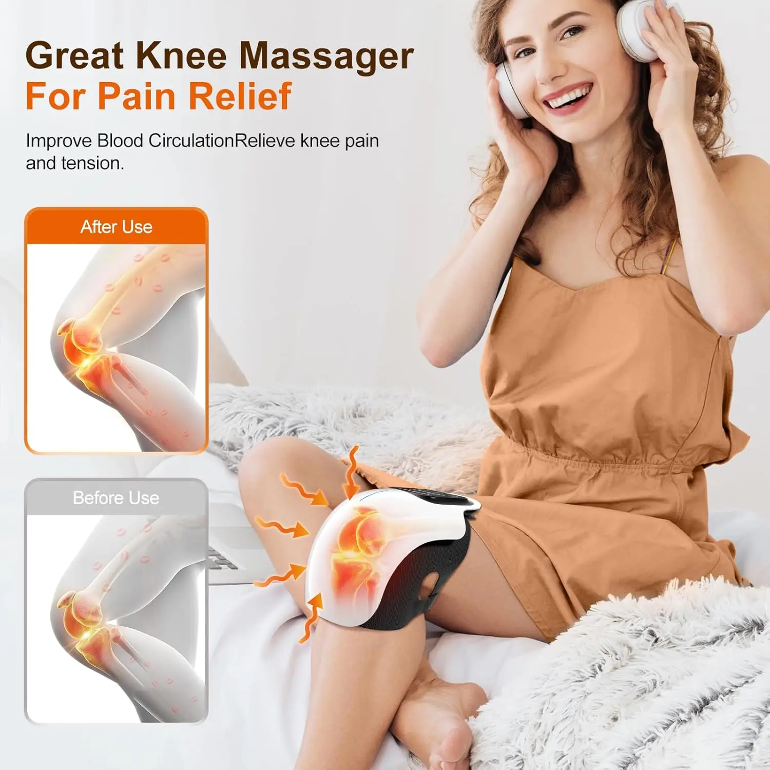 Cordless Knee Massager with Heat & Vibration 3 Cordless Knee Massager with Heat & Vibration - Image 3