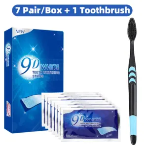 9D Blue Teeth Whitening Strips Kit 17 S55417726c3994a20a93a32bedc73c668F