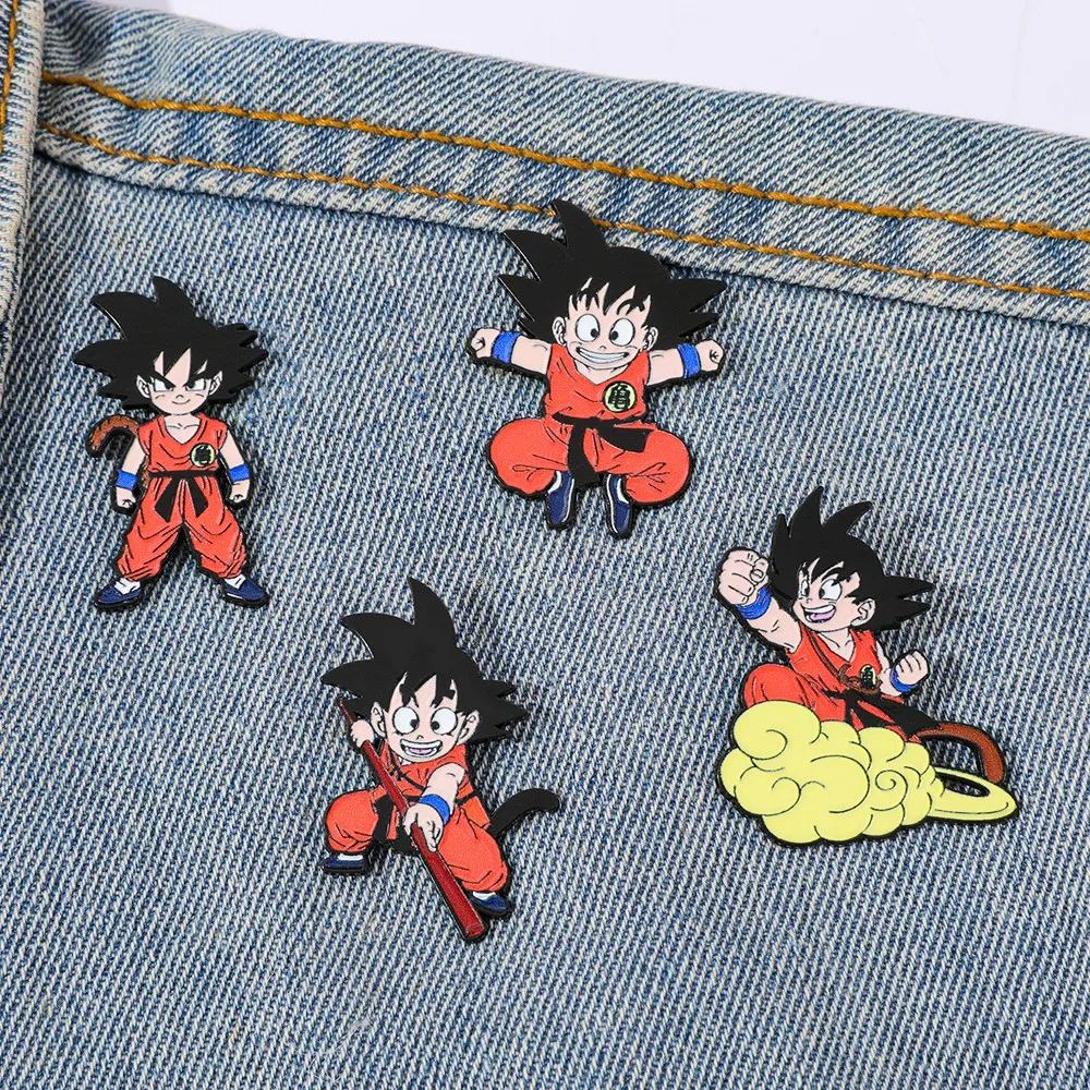 Son Goku Brooch Set - 4 Colorful Collectibles 3 Son Goku Brooch Set - 4 Colorful Collectibles - Image 3