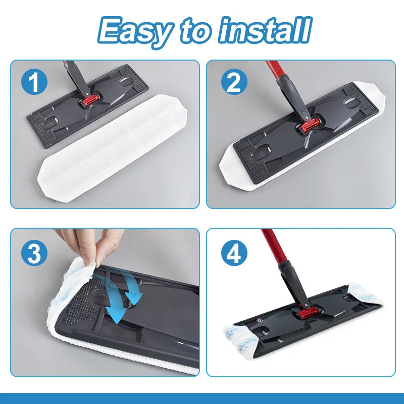 Microfiber Mop Pad for Vileda H2prO & O-Cedar 6 Microfiber Mop Pad for Vileda H2prO & O-Cedar - Image 6