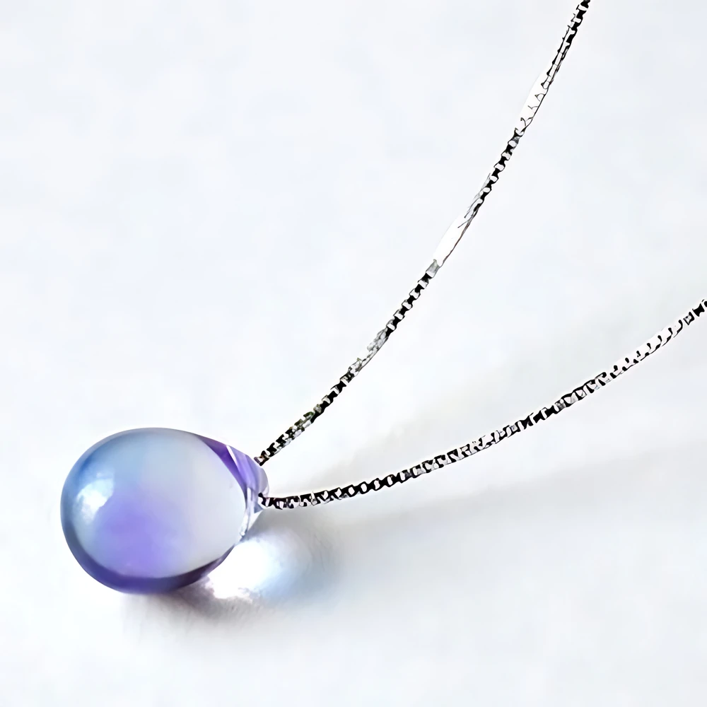 Vibrant Water Drop Necklace for Women 4 Vibrant Water Drop Necklace for Women - Image 4