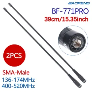 Black Dual-Band Radio Antenna 39cm (15.35") 14 S55f43f9399644440ae4a7e8f7c0df33e2