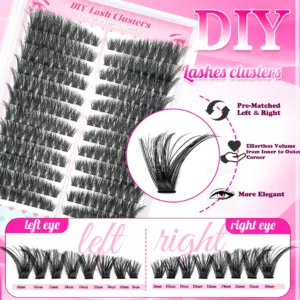 Natural Wispy Cluster Fake Eyelashes for Daily Wear 12 S5689a14615fe4d488ebe4c3babed2051G