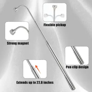 Telescopic Magnetic Pickup Tool with Pocket Clip 11 S568a34f1d7e447d496a6f88441de32eeO