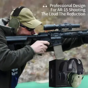 Foldable Tactical Electronic Ear Muffs with Noise Reduction 10 S56faa2212d944de6b05458c111218533U