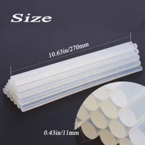 Transparent Hot Melt Glue Sticks 100mm x 7mm Pack of 10/20 12 S56fc14d2f9904720ae9759365575dcb5l