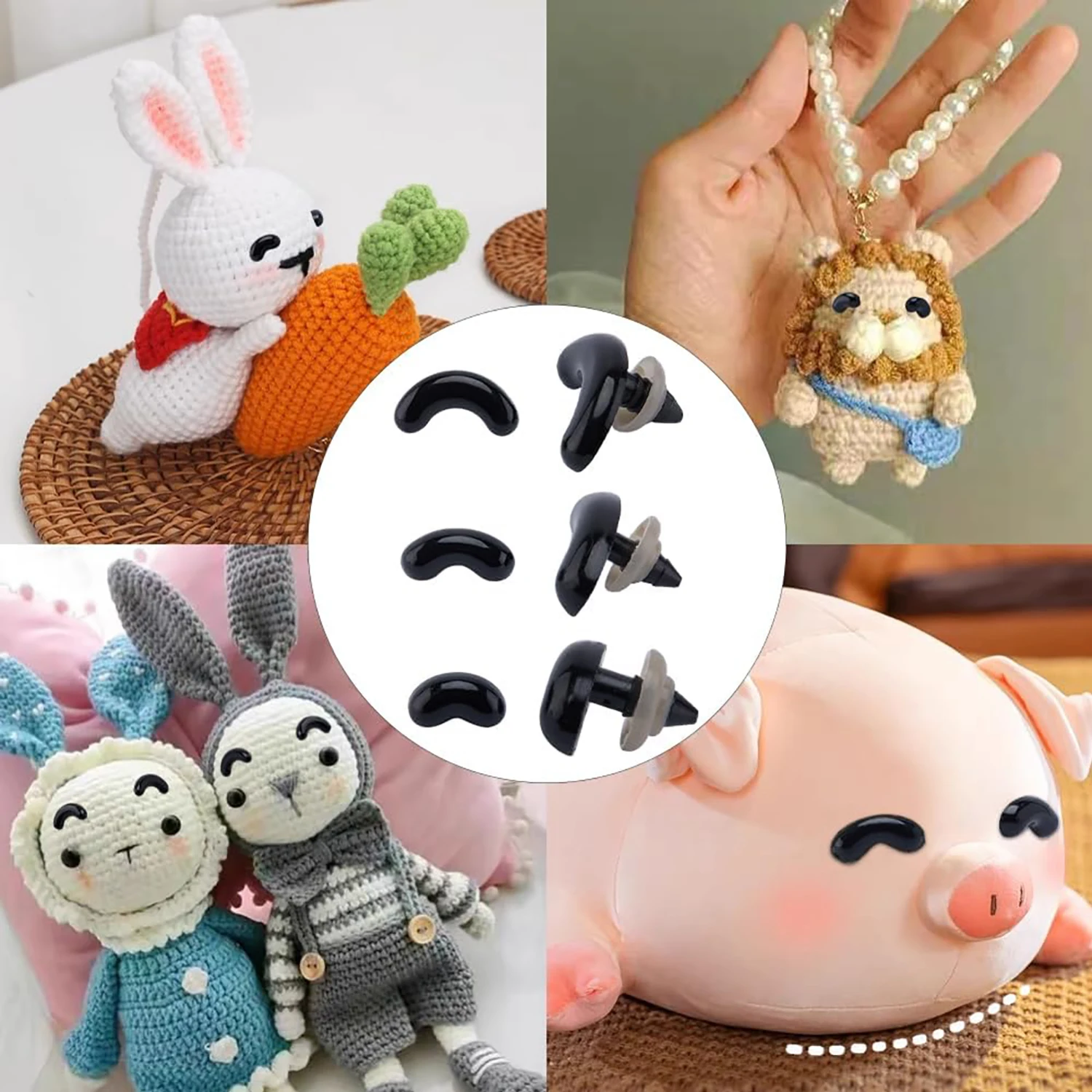 Black Safety Eyes for DIY Crafts Set 5 Black Safety Eyes for DIY Crafts Set - Image 5