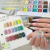 Vibrant 18-Piece Gel Nail Polish Set with Charm Accessories