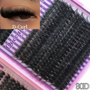 Queenice 800 Mixed-Length False Lash Clusters 11 S5837cf79c479438087a71fc26fca4ca6P
