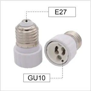 White E27 to GU10 Lamp Converter 9 S58ce21da5f7f4864b37c661017088341l