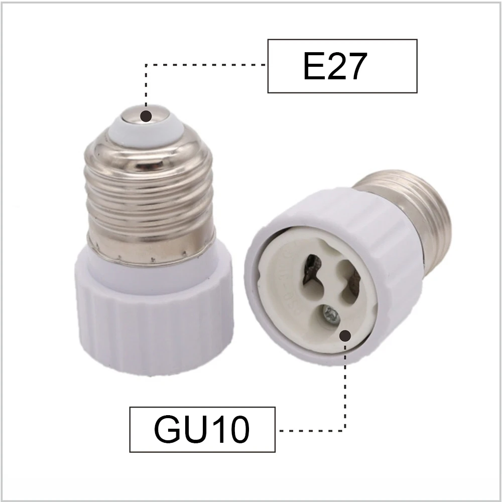 White E27 to GU10 Lamp Converter 4 White E27 to GU10 Lamp Converter - Image 4