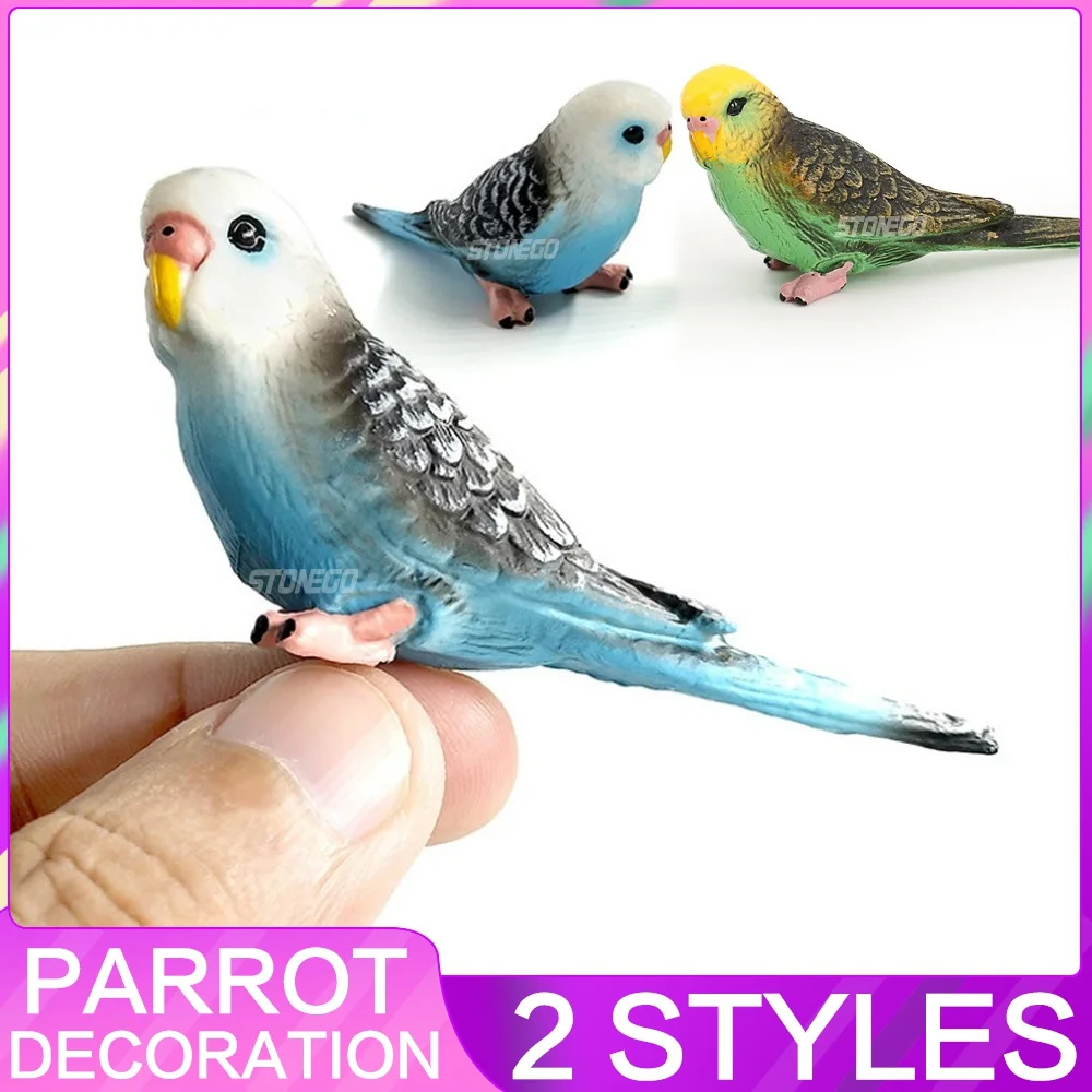 Colorful Miniature Parrot Figurine for Decor 1 Colorful Miniature Parrot Figurine for Decor
