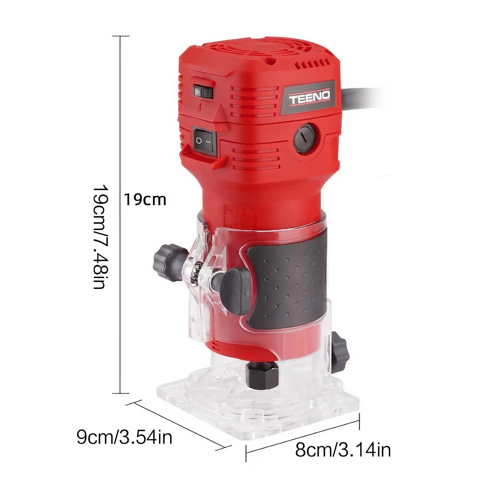 Red 650W Electric Wood Router for Precise Craftsmanship 2 Red 650W Electric Wood Router for Precise Craftsmanship - Image 2