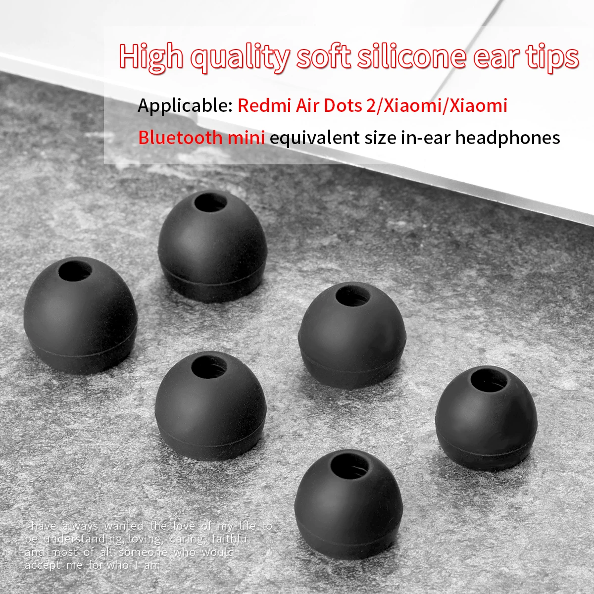 Silicone Ear Tips for Redmi AirDots 2 & E8 5 Silicone Ear Tips for Redmi AirDots 2 & E8 - Image 5
