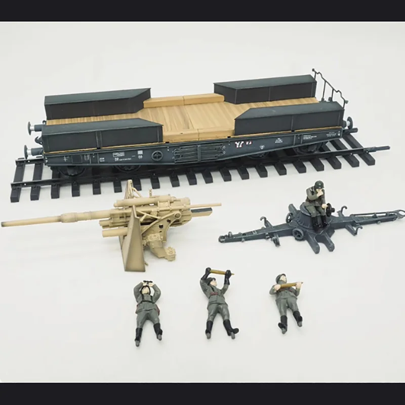 1/72 WWII German 88MM Flak Model with Flatbed 2 1/72 WWII German 88MM Flak Model with Flatbed - Image 2