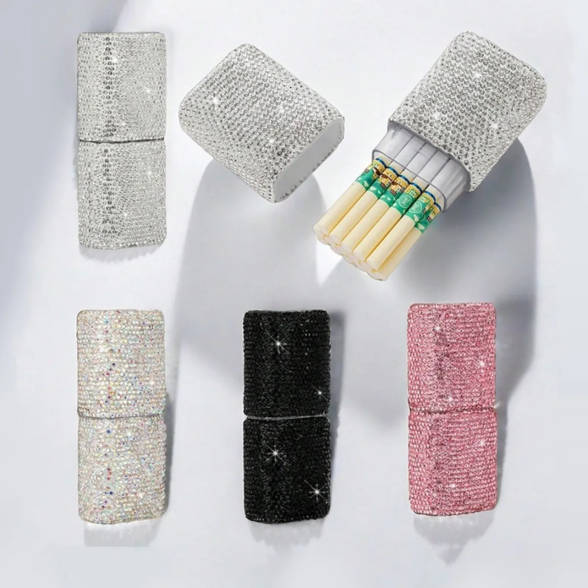 Glamorous Rhinestone Cigarette Case for Women 2 Glamorous Rhinestone Cigarette Case for Women - Image 2