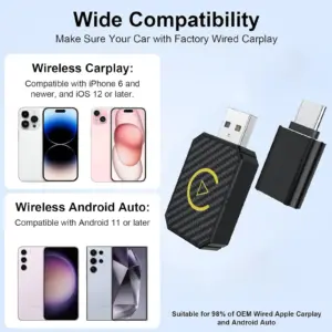 Wireless CarPlay Adapter for iPhone and Android 9 S5a388dc2796b4e8da2f9db5d8f813b85A