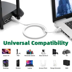 White Cat8 Ethernet Cable for High-Speed Data 11 S5ac8c16b187a42f5a17b7141a7b87c9bb